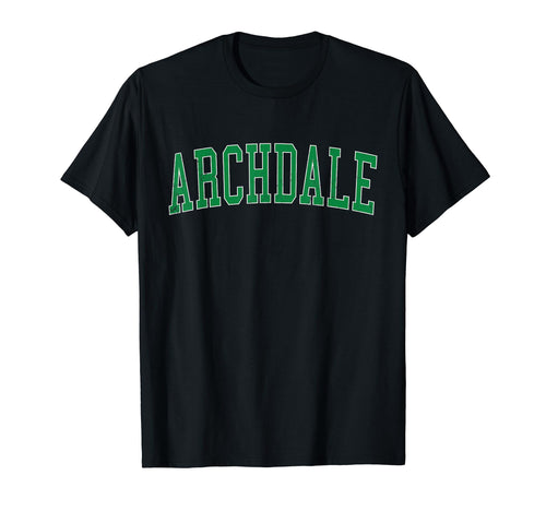 Archdale Nc Distressed Green Varsity T-Shirt - Trendy Graphic Men Women - T-Shirt, Sweatshirt, Hoodie