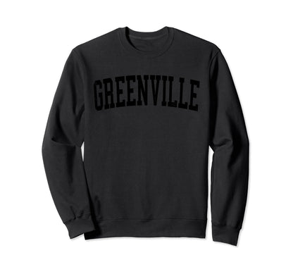 Greenville Tx Distressed Black Sweatshirt - Fun Novelty Design Unisex - T-Shirt, Sweatshirt, Hoodie