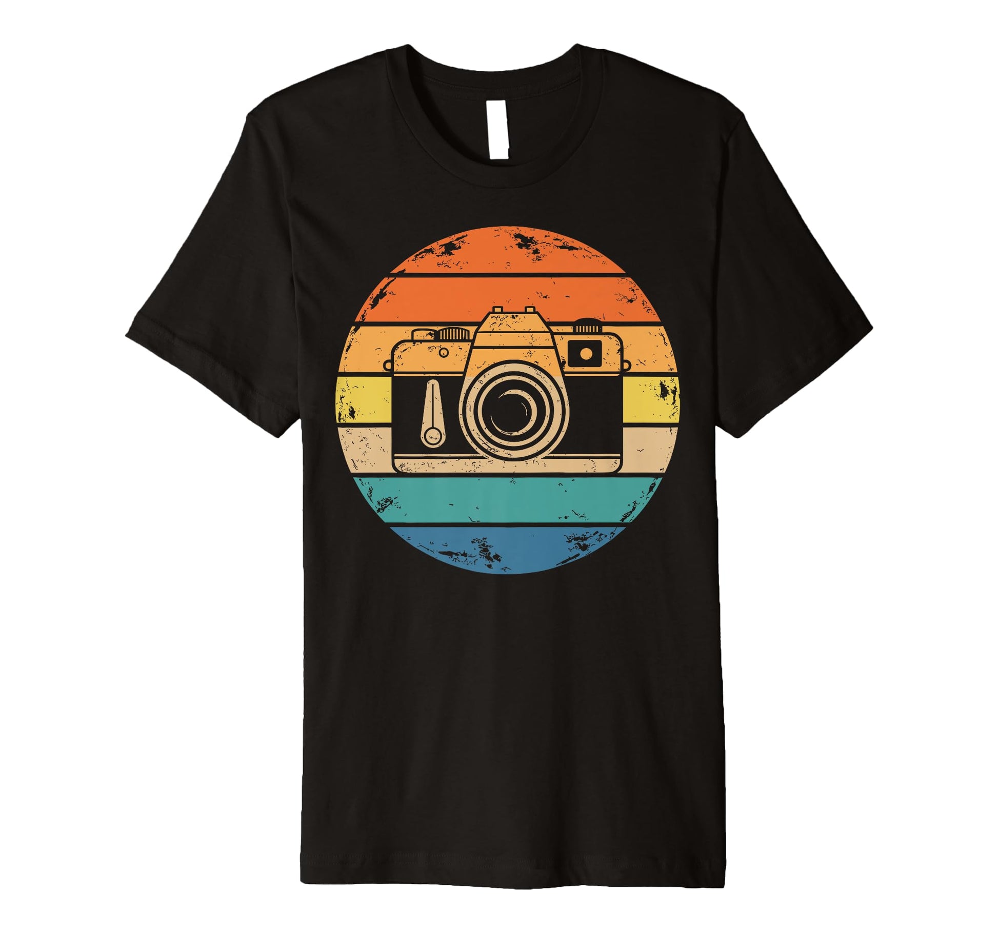Distressed Photography Camera T-Shirt - Minimalist Print Men Women - T-Shirt, Sweatshirt, Hoodie