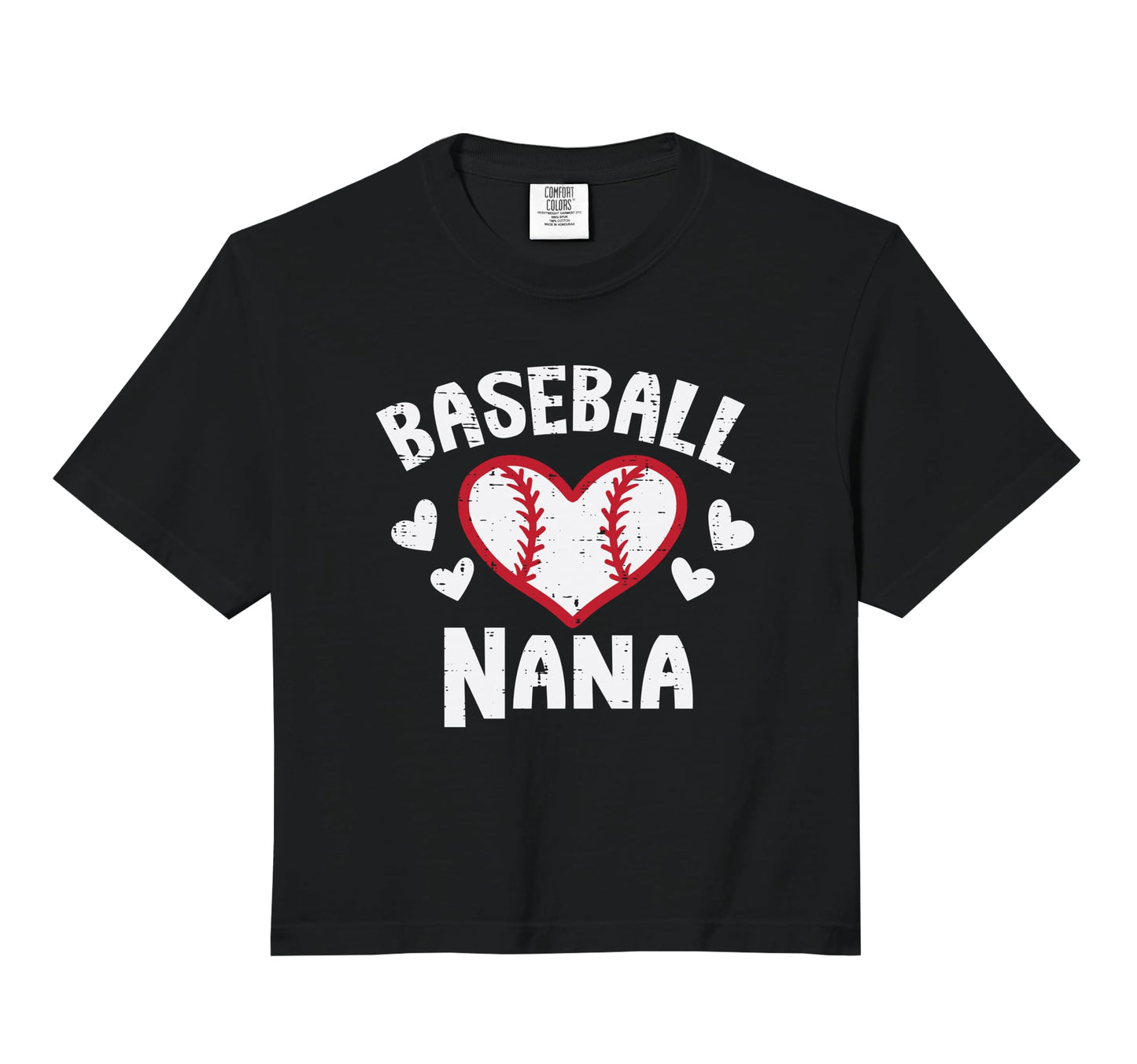 Baseball Nana Heart Family Sweatshirt - Custom Art Print Men Women - T-Shirt, Sweatshirt, Hoodie