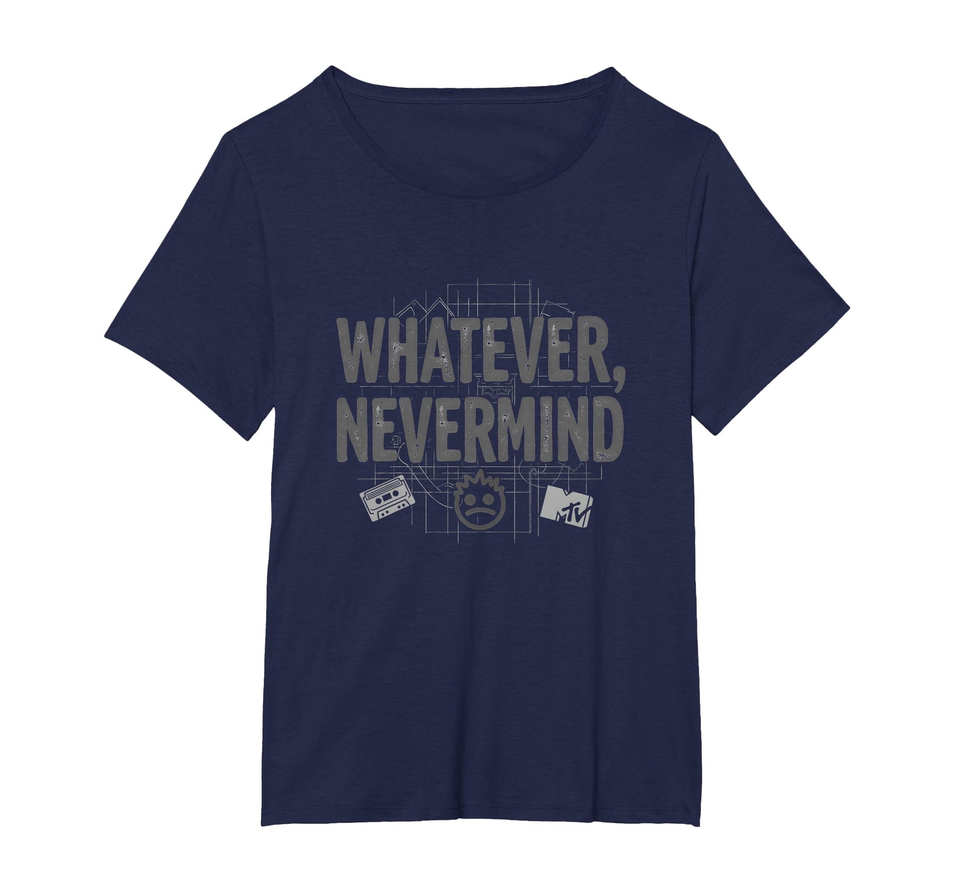 Whatever Nevermind Gen X Nostalgic 90S T-Shirt - Unique Graphic Unisex - T-Shirt, Sweatshirt, Hoodie