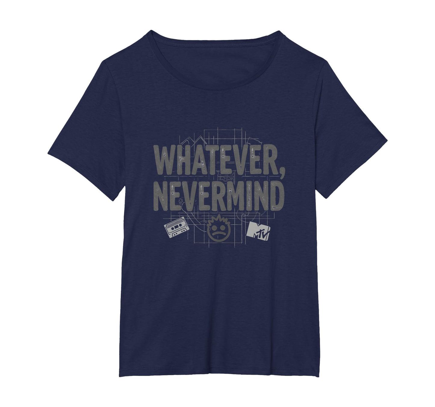 Whatever Nevermind Gen X Nostalgic T-Shirt - Custom Art Print for Adults - T-Shirt, Sweatshirt, Hoodie