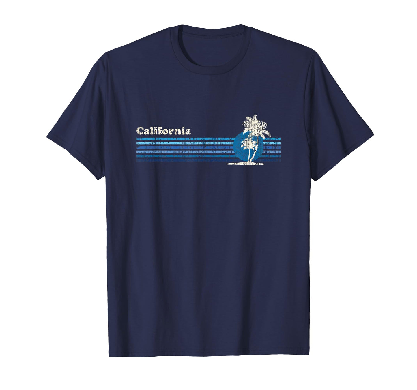 California 80S Palm Trees Sunset T-Shirt - Novelty Apparel Men Women - T-Shirt, Sweatshirt, Hoodie