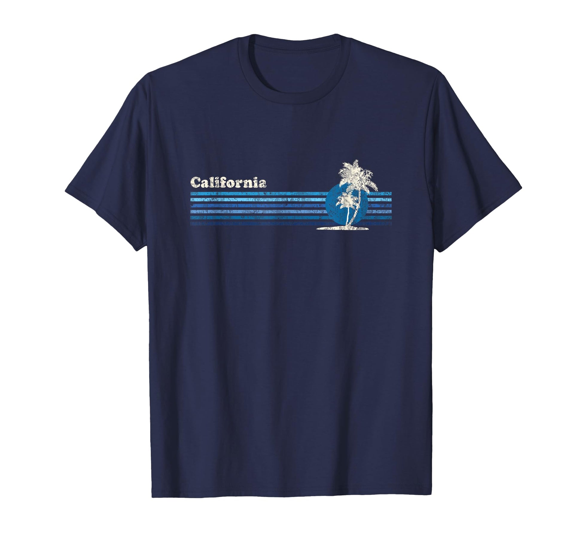 California 80S Palm Trees Sunset T-Shirt - Novelty Apparel Men Women - T-Shirt, Sweatshirt, Hoodie