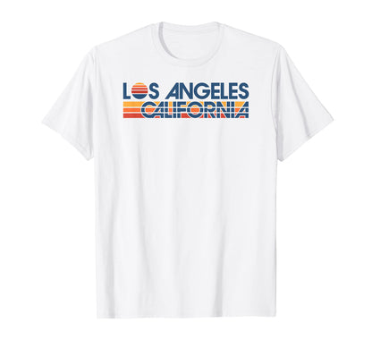 Los Angeles California Stripes T-Shirt - Trendy Graphic for Adults - T-Shirt, Sweatshirt, Hoodie