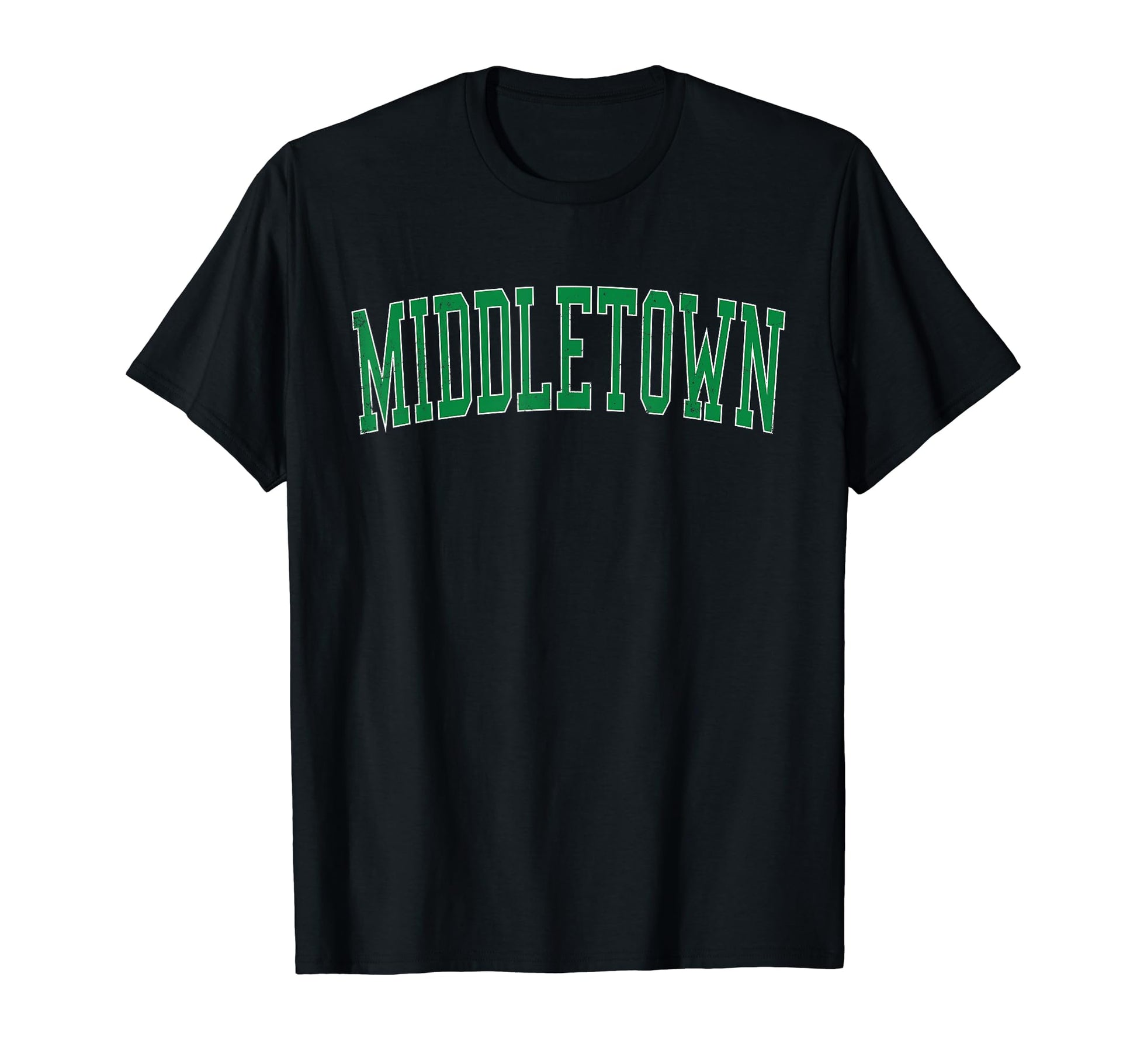Middletown Ny Distressed Green T-Shirt - Fun Novelty Design for Adults - T-Shirt, Sweatshirt, Hoodie