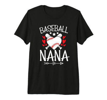 Baseball Nana Grandma Nana Baseball T-Shirt - Graphic Print Men Women - T-Shirt, Sweatshirt, Hoodie
