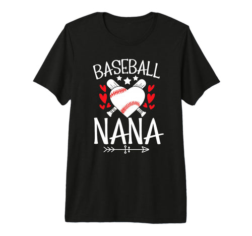 Baseball Nana Grandma Nana Baseball T-Shirt - Graphic Print Men Women - T-Shirt, Sweatshirt, Hoodie