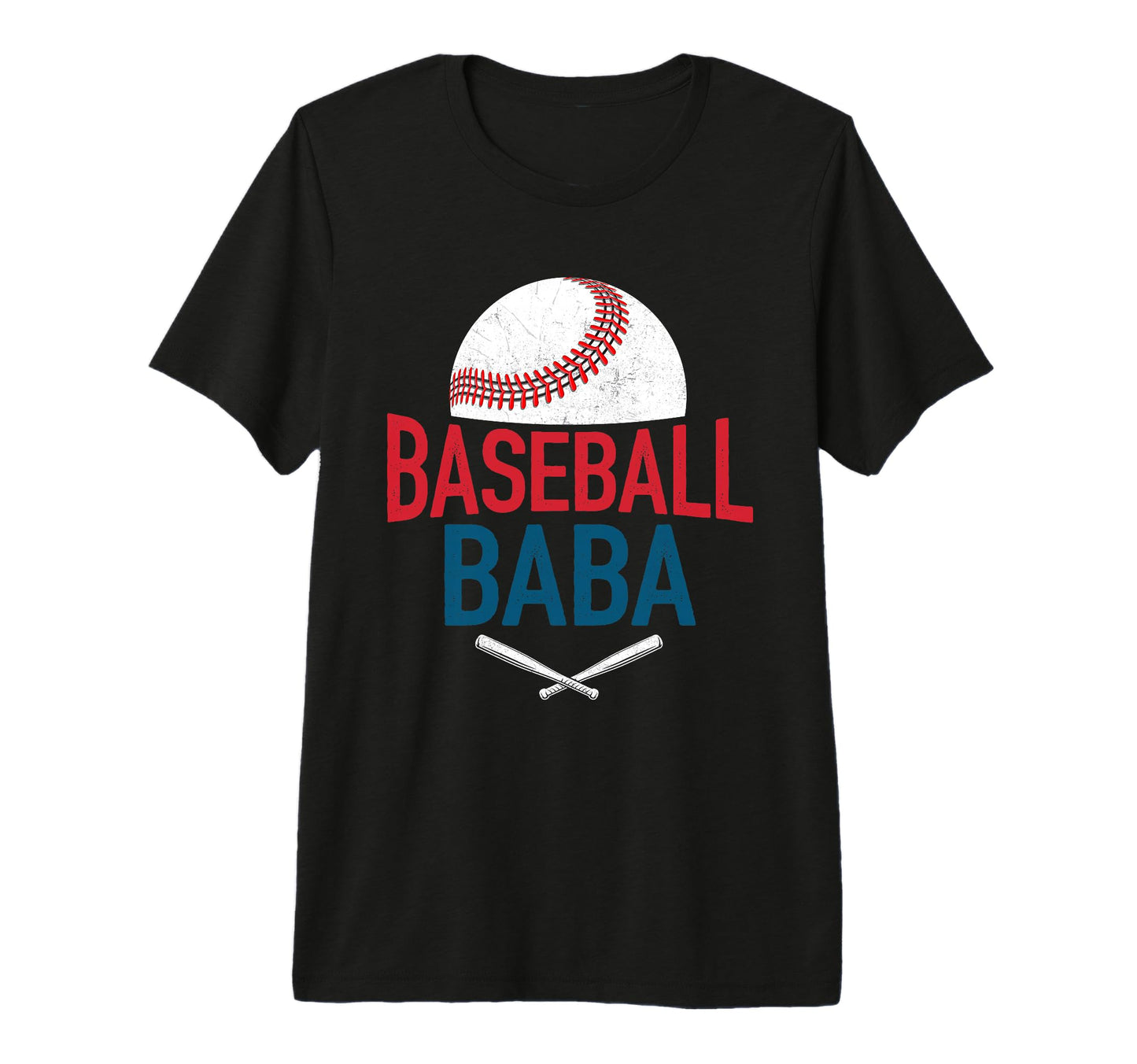 Mens Baseball Baba Happy Fathers Day T-Shirt - Streetwear Style Men Women - T-Shirt, Sweatshirt, Hoodie