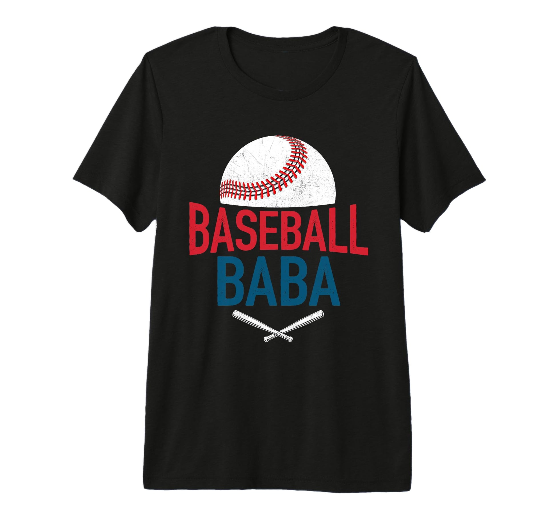 Mens Baseball Baba Happy Fathers Day T-Shirt - Streetwear Style Men Women - T-Shirt, Sweatshirt, Hoodie