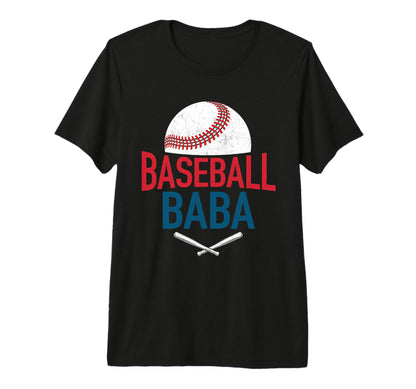 Mens Baseball Baba Happy Fathers Day T-Shirt - Streetwear Style Men Women - T-Shirt, Sweatshirt, Hoodie
