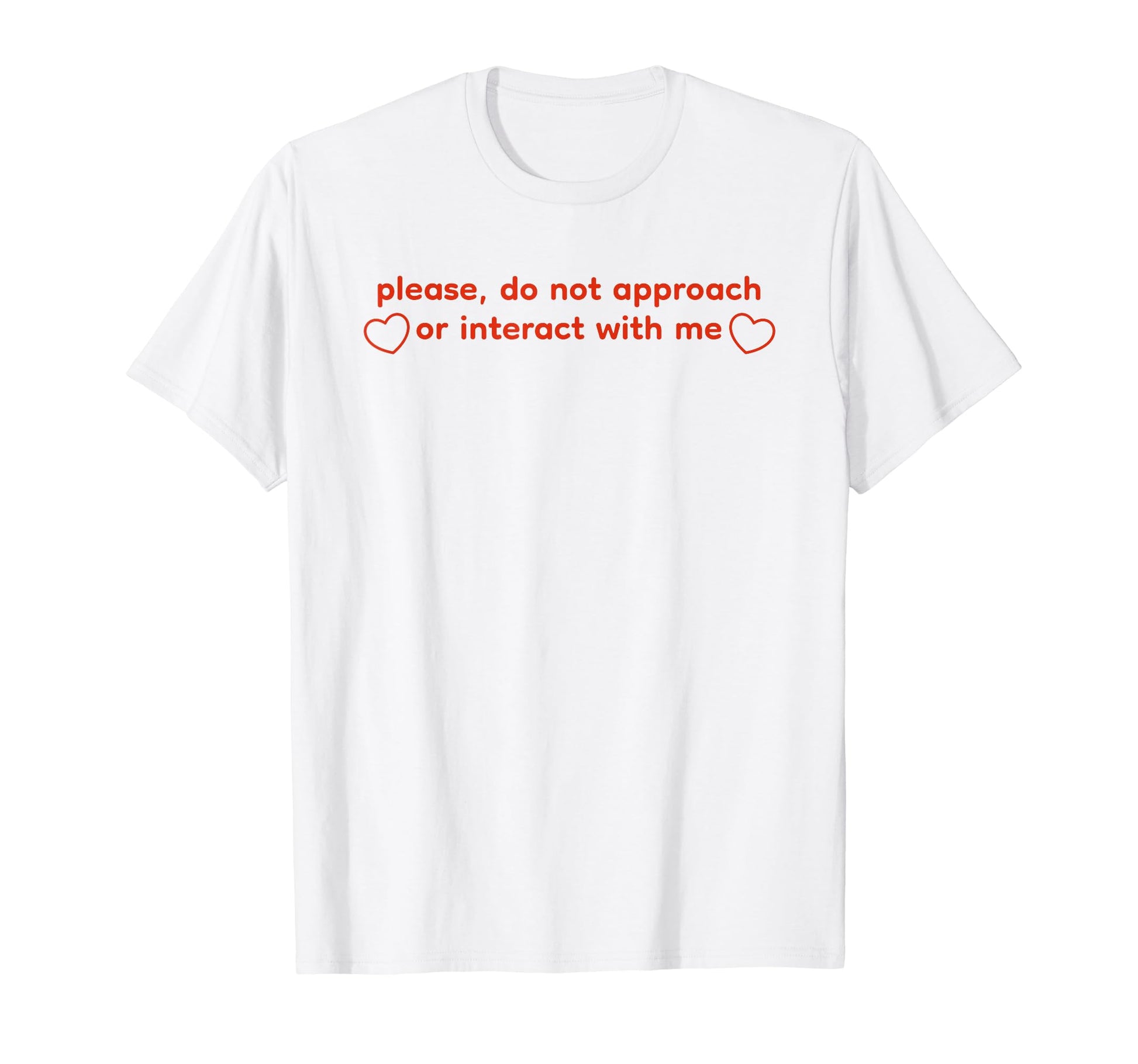 Please Do Not Approach Or Interact T-Shirt - Streetwear Style for Adults - T-Shirt, Sweatshirt, Hoodie