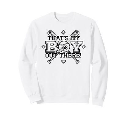 Baseball Mom Dad Thats My Proud Sweatshirt - Novelty Apparel Men Women - T-Shirt, Sweatshirt, Hoodie