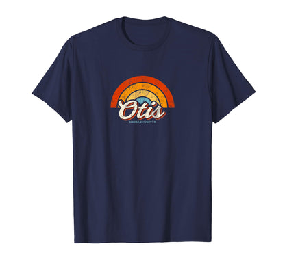 Otis Massachusetts Ma Rainbow 70S T-Shirt - Custom Art Print Unisex - T-Shirt, Sweatshirt, Hoodie