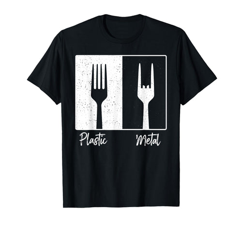 Plastic Metal Rock N Roll Rock Music T-Shirt - Aesthetic Graphic Unisex - T-Shirt, Sweatshirt, Hoodie