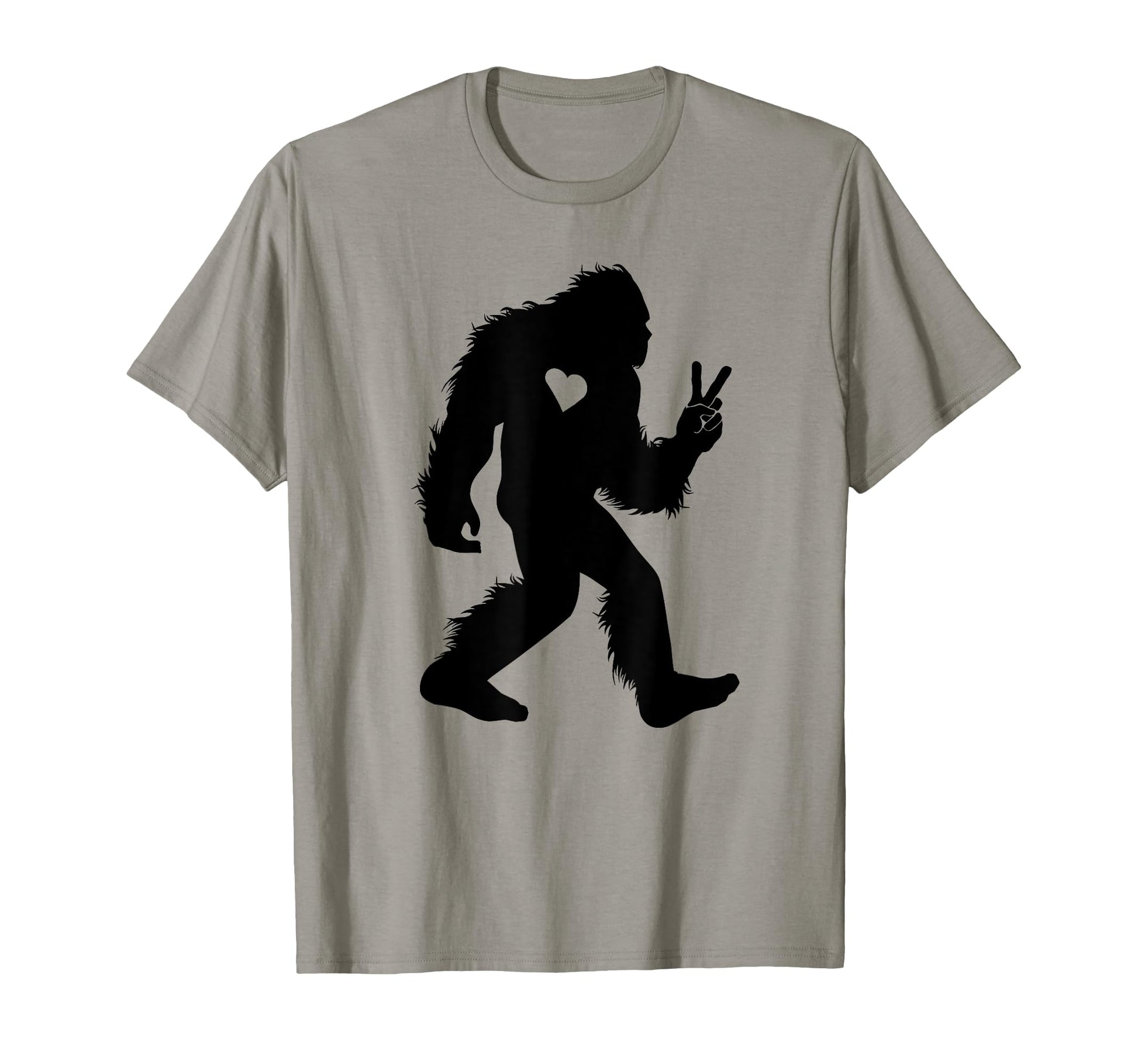 Fun Bigfoot Hippie Sasquatch Peace T-Shirt - Streetwear Style for Adults - T-Shirt, Sweatshirt, Hoodie