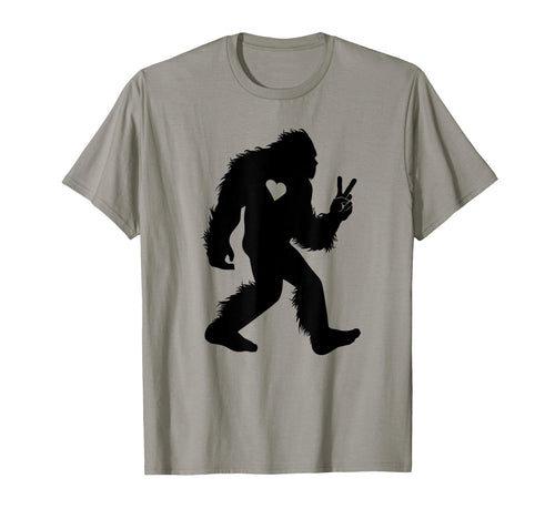 Fun Bigfoot Hippie Sasquatch Peace T-Shirt - Streetwear Style for Adults - T-Shirt, Sweatshirt, Hoodie