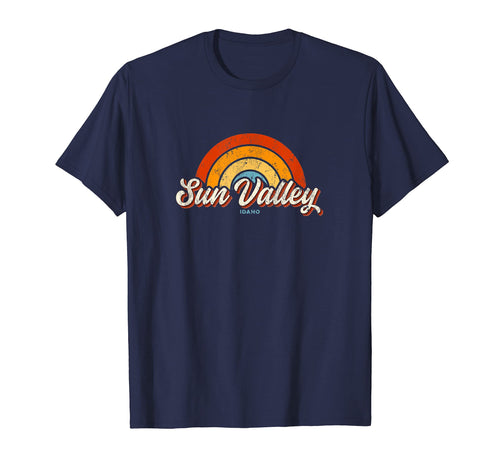 Sun Valley Idaho Id Rainbow 70S T-Shirt - Unique Graphic Unisex - T-Shirt, Sweatshirt, Hoodie