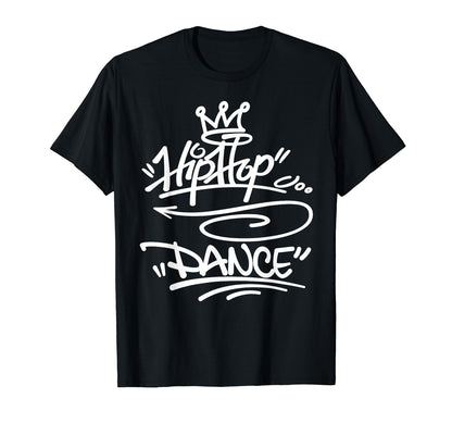 Old School Hip Hop Dance 80S 90S T-Shirt - Minimalist Print for Adults - T-Shirt, Sweatshirt, Hoodie