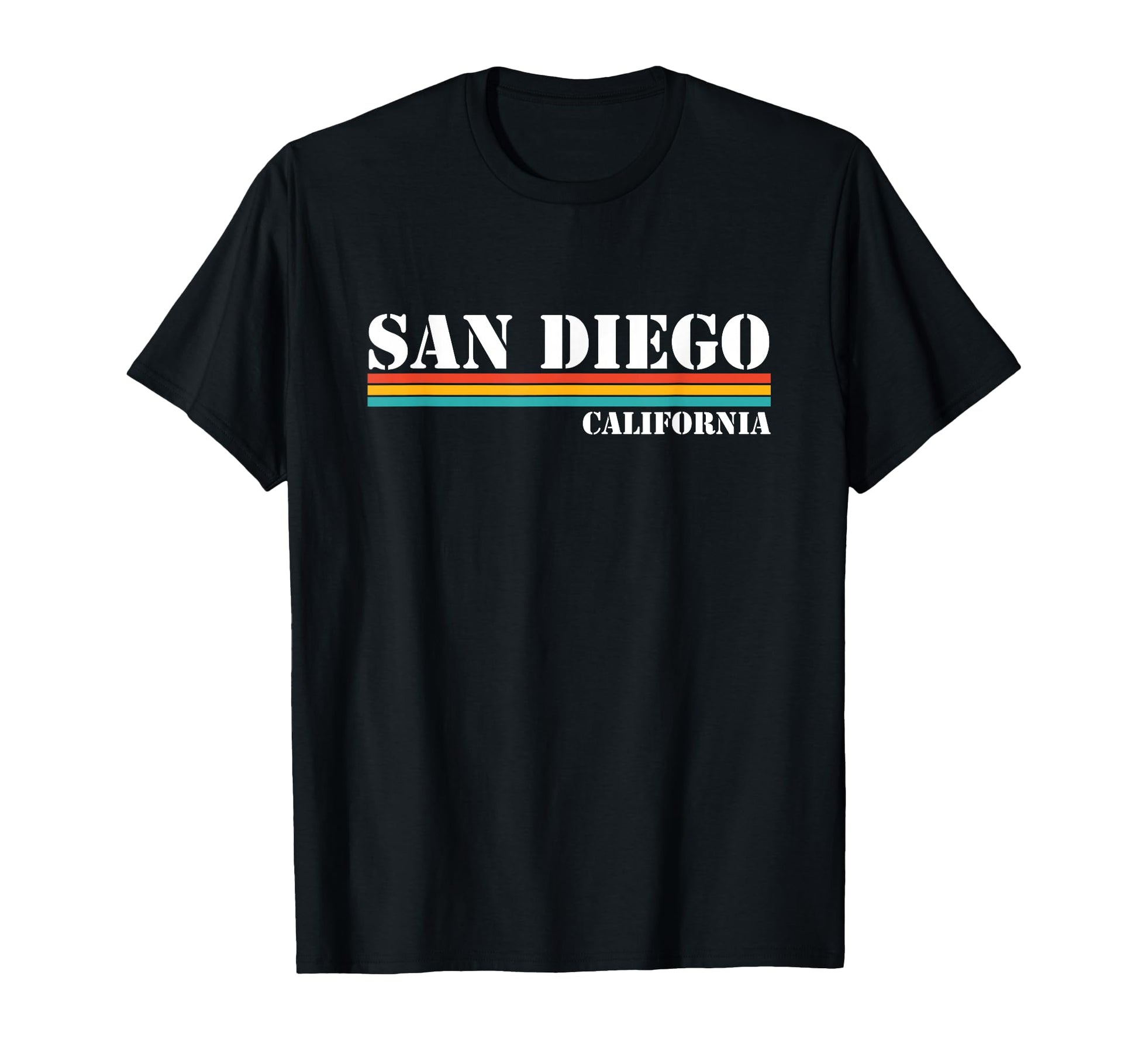 San Diego California Stripes T-Shirt - Trendy Graphic for Adults - T-Shirt, Sweatshirt, Hoodie