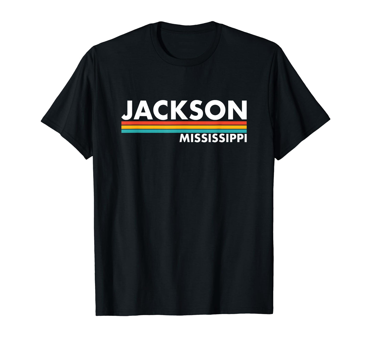 Jackson Mississippi Stripes T-Shirt - Custom Art Print Men Women - T-Shirt, Sweatshirt, Hoodie