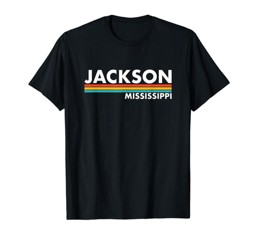 Jackson Mississippi Stripes T-Shirt - Custom Art Print Men Women - T-Shirt, Sweatshirt, Hoodie