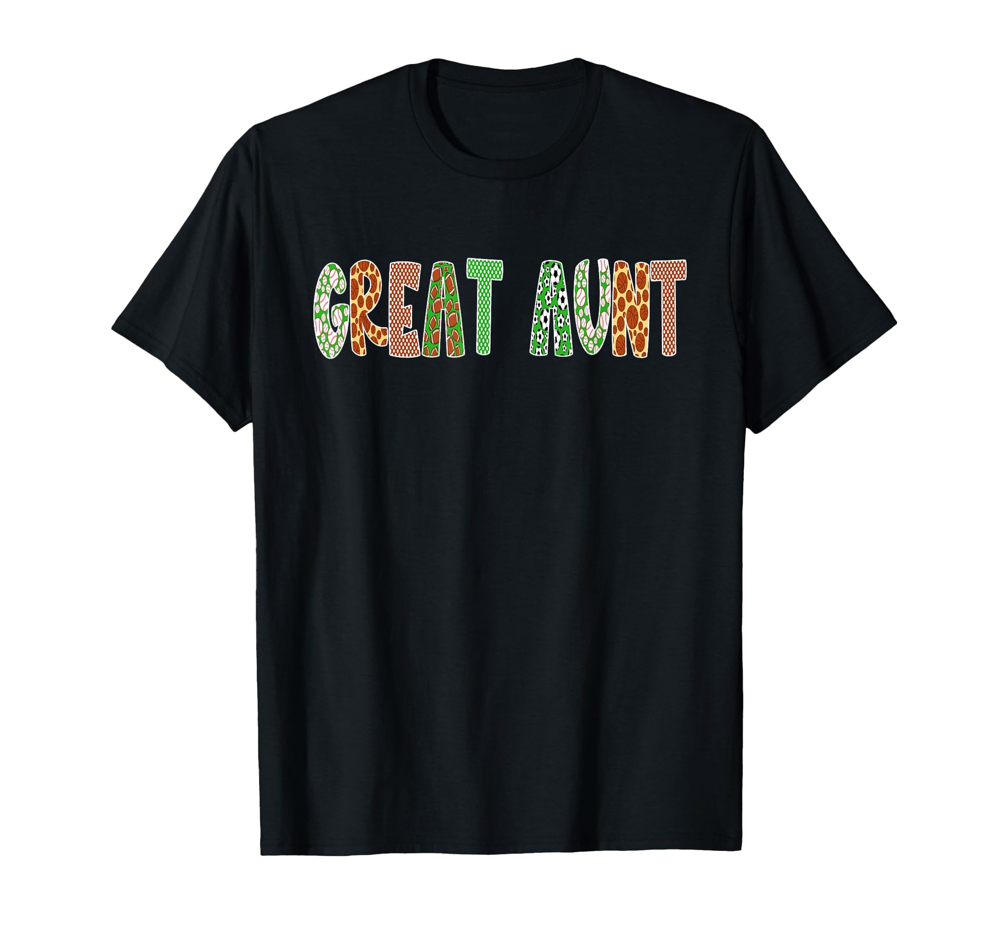 Sports Baller Great Aunt Birthday T-Shirt - Custom Art Print Men Women - T-Shirt, Sweatshirt, Hoodie