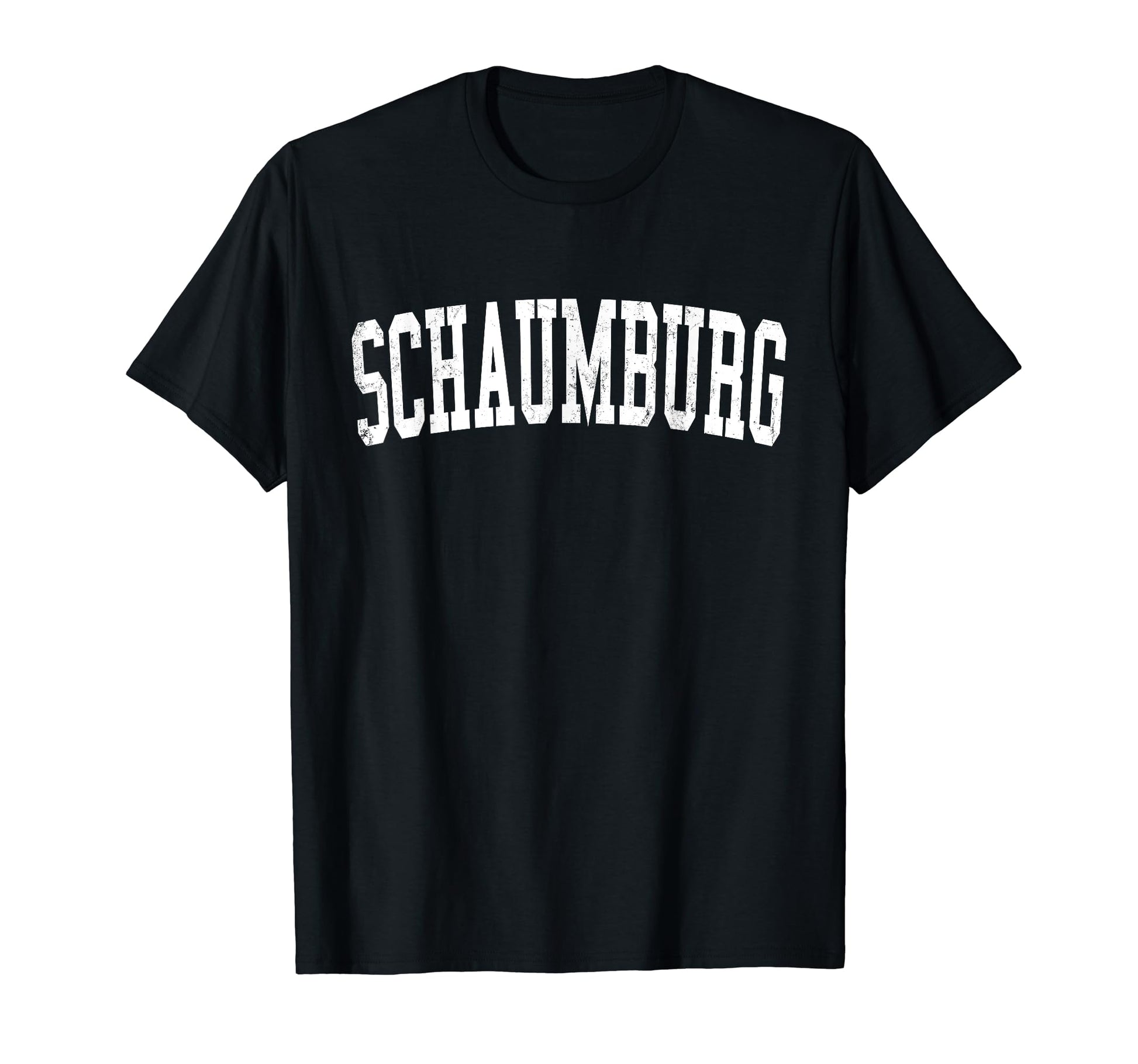 Schaumburg Il Distressed White Varsity T-Shirt - Novelty Apparel Men Women - T-Shirt, Sweatshirt, Hoodie
