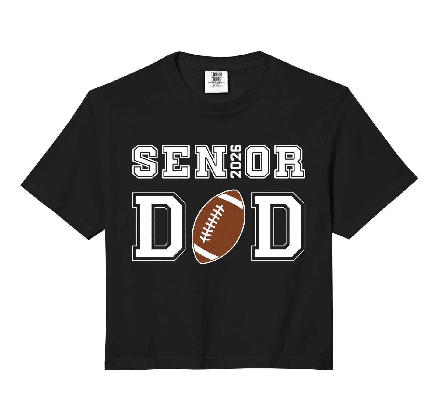 Proud Senior Dad 2026 Football Game Sweatshirt - Aesthetic Graphic Unisex - T-Shirt, Sweatshirt, Hoodie
