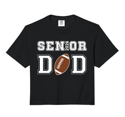 Proud Senior Dad 2026 Football Game Sweatshirt - Aesthetic Graphic Unisex - T-Shirt, Sweatshirt, Hoodie