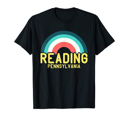 Reading Pennsylvania Rainbow T-Shirt - Aesthetic Graphic for Adults - T-Shirt, Sweatshirt, Hoodie