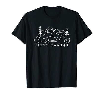 American Happy Camper 90S Gorpcore T-Shirt - Aesthetic Graphic for Adults - T-Shirt, Sweatshirt, Hoodie
