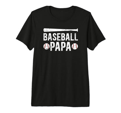 Mens Baseball Papa Proud Grandpa T-Shirt - Fun Novelty Design Men Women - T-Shirt, Sweatshirt, Hoodie