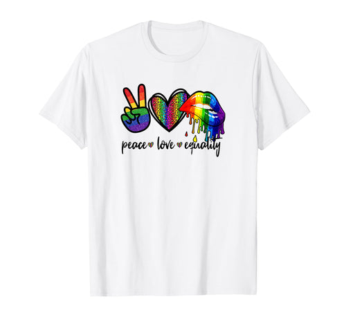 Rainbow Lips Leopard Heart Decor T-Shirt - Aesthetic Graphic Men Women - T-Shirt, Sweatshirt, Hoodie