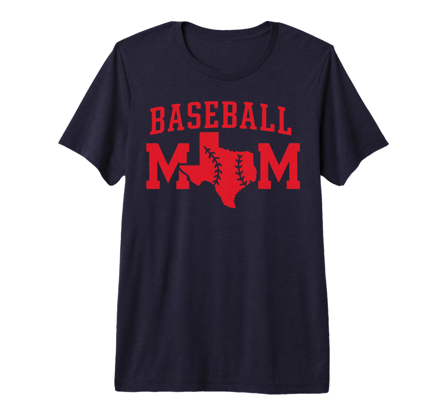 Texas Baseball Mommy Tx State Pride T-Shirt - Fun Novelty Design Unisex - T-Shirt, Sweatshirt, Hoodie