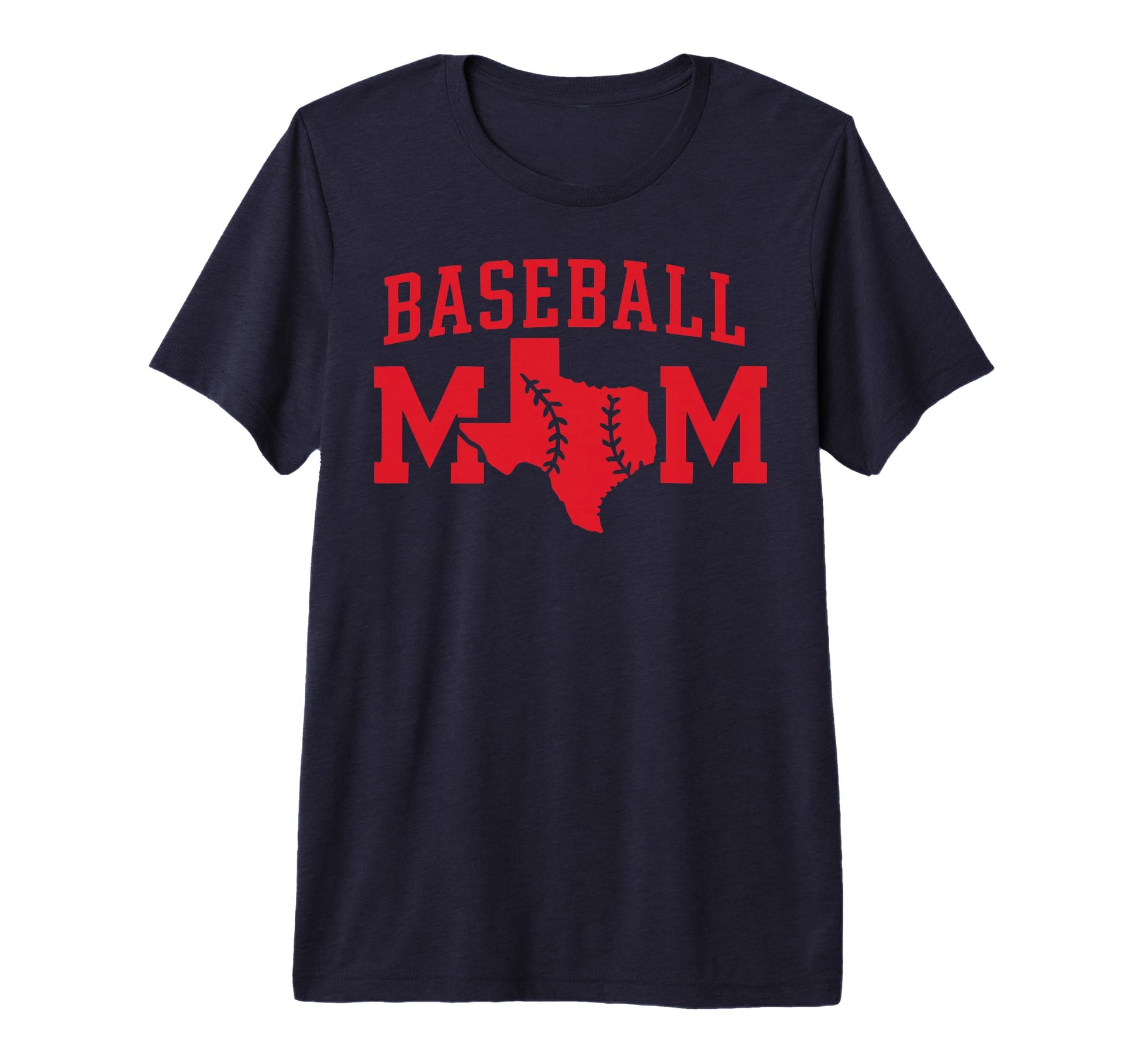 Texas Baseball Mommy Tx State Pride T-Shirt - Fun Novelty Design Unisex - T-Shirt, Sweatshirt, Hoodie