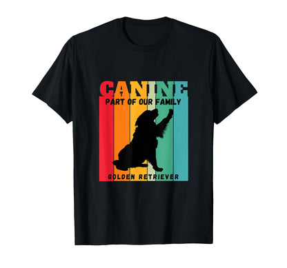 Golden Retriever Rainbow Bars T-Shirt - Minimalist Print Unisex - T-Shirt, Sweatshirt, Hoodie