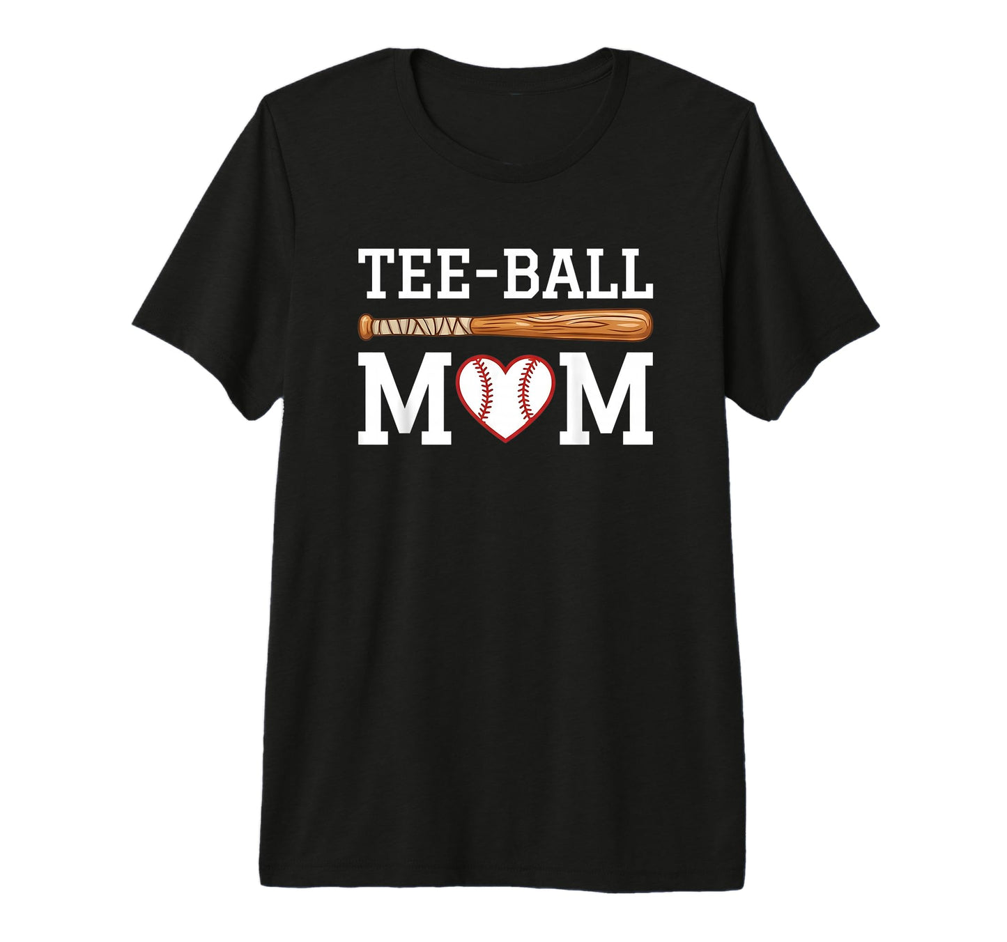 Ball Mama Baseball Mom Tri Blend T-Shirt - Custom Art Print Unisex - T-Shirt, Sweatshirt, Hoodie