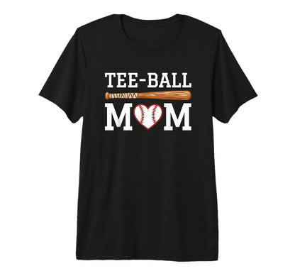 Ball Mama Baseball Mom Tri Blend T-Shirt - Custom Art Print Unisex - T-Shirt, Sweatshirt, Hoodie