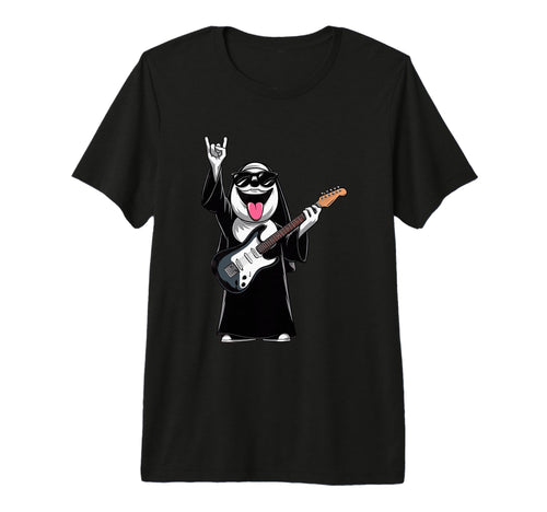 Funny Ghost Guitar Player Rock Music T-Shirt - Fun Novelty Design Unisex - T-Shirt, Sweatshirt, Hoodie