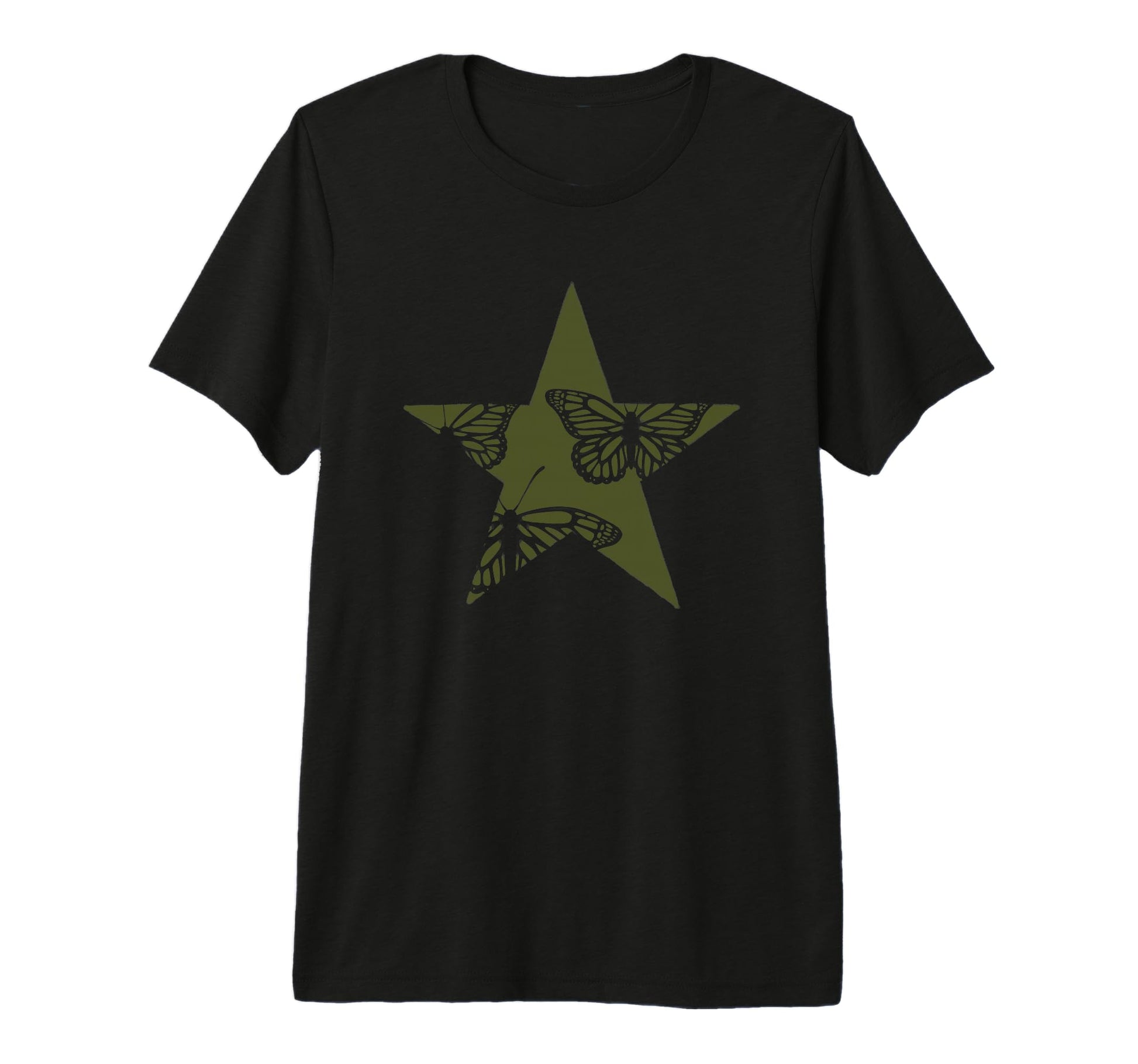 Star Stencil Graffiti Art Grunge Emo T-Shirt - Custom Art Print for Adults - T-Shirt, Sweatshirt, Hoodie