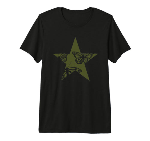 Star Stencil Graffiti Art Grunge Emo T-Shirt - Custom Art Print for Adults - T-Shirt, Sweatshirt, Hoodie