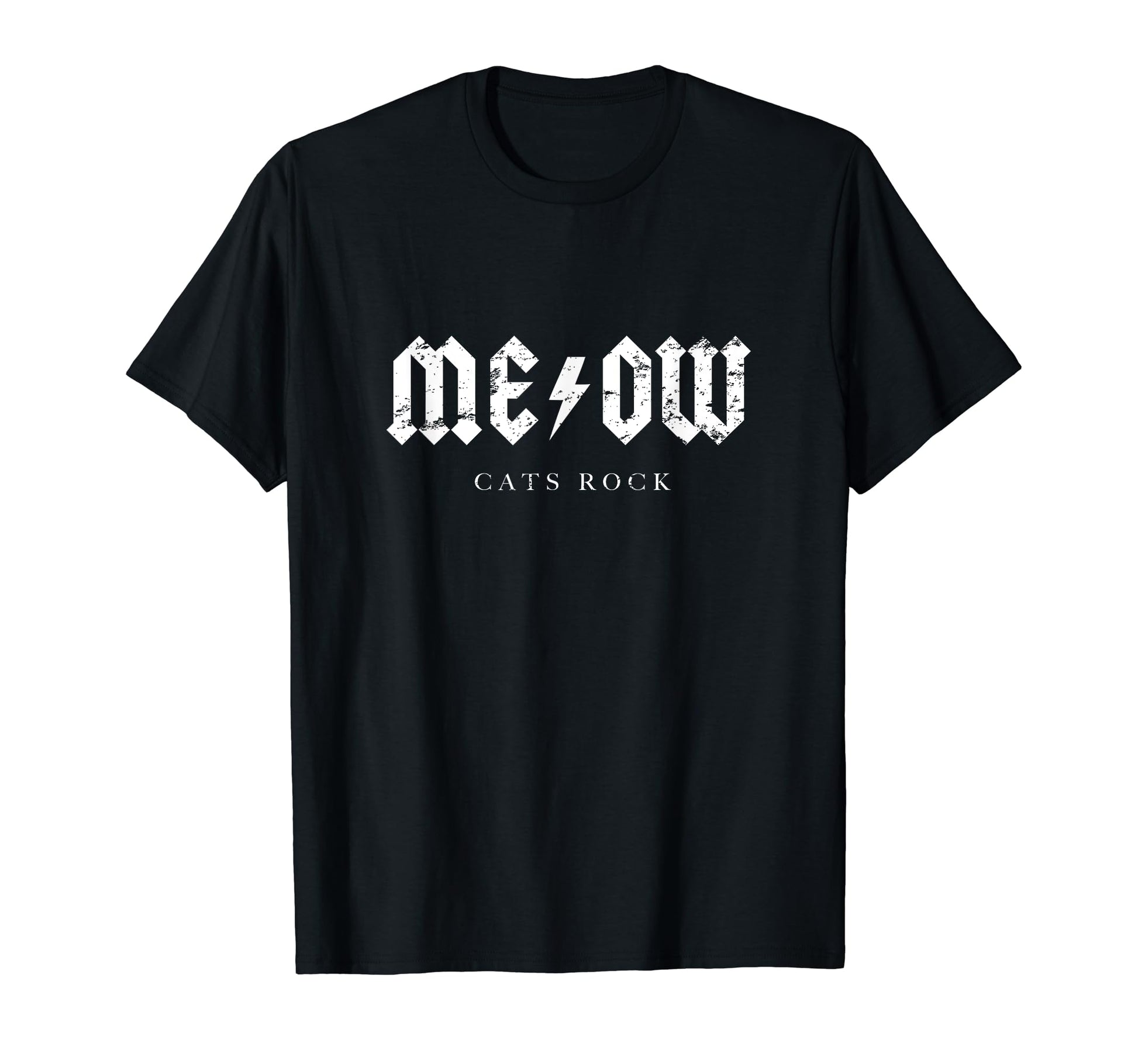 Meow Cats Rock Cat T-Shirt - Casual Everyday Wear Men Women - T-Shirt, Sweatshirt, Hoodie