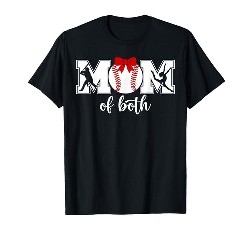 Mom Both Proud Baseball And Dance Mom T-Shirt - Minimalist Print Unisex - T-Shirt, Sweatshirt, Hoodie