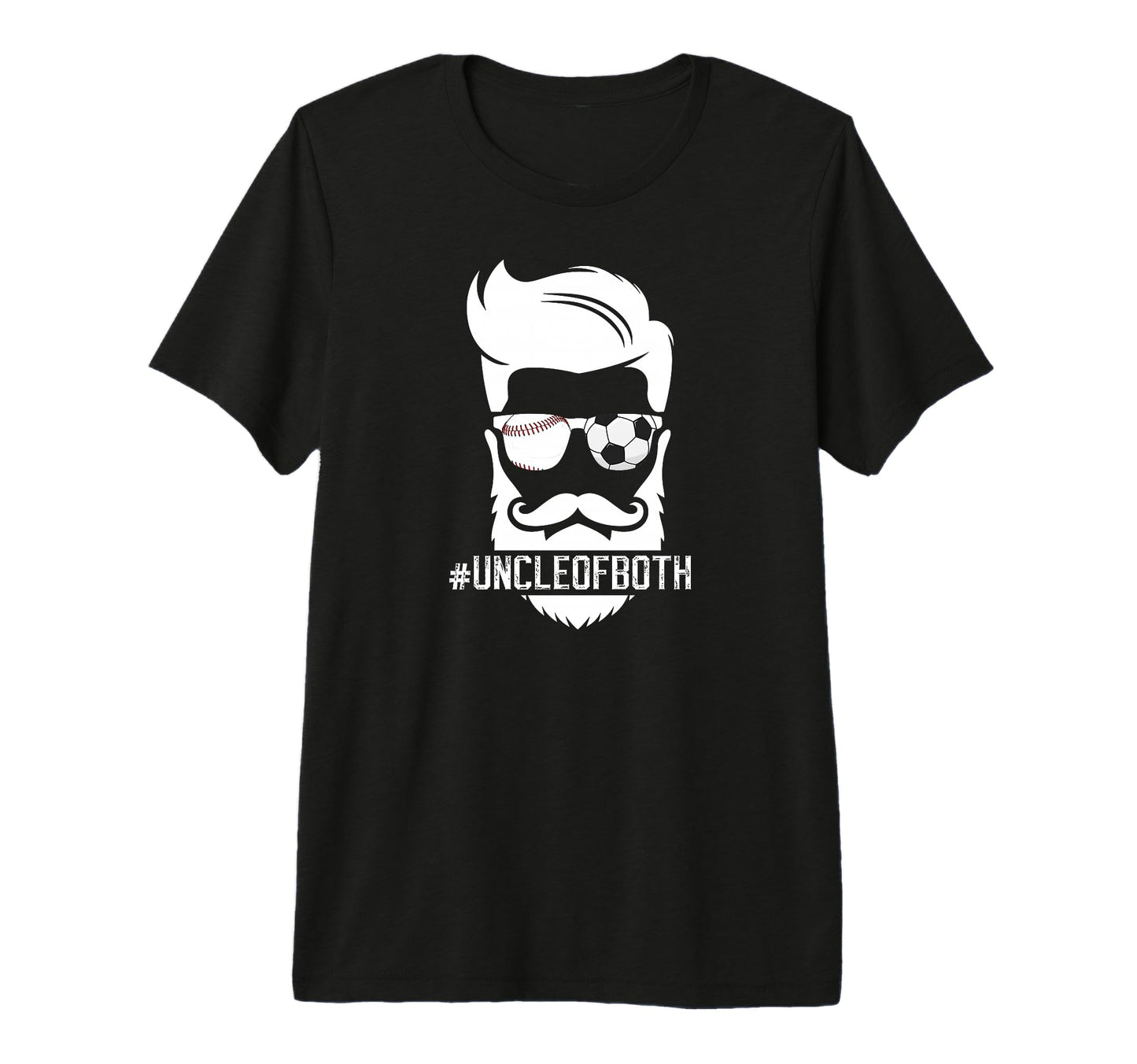Mens Uncle Both Baseball Soccer Uncle T-Shirt - Trendy Graphic for Adults - T-Shirt, Sweatshirt, Hoodie