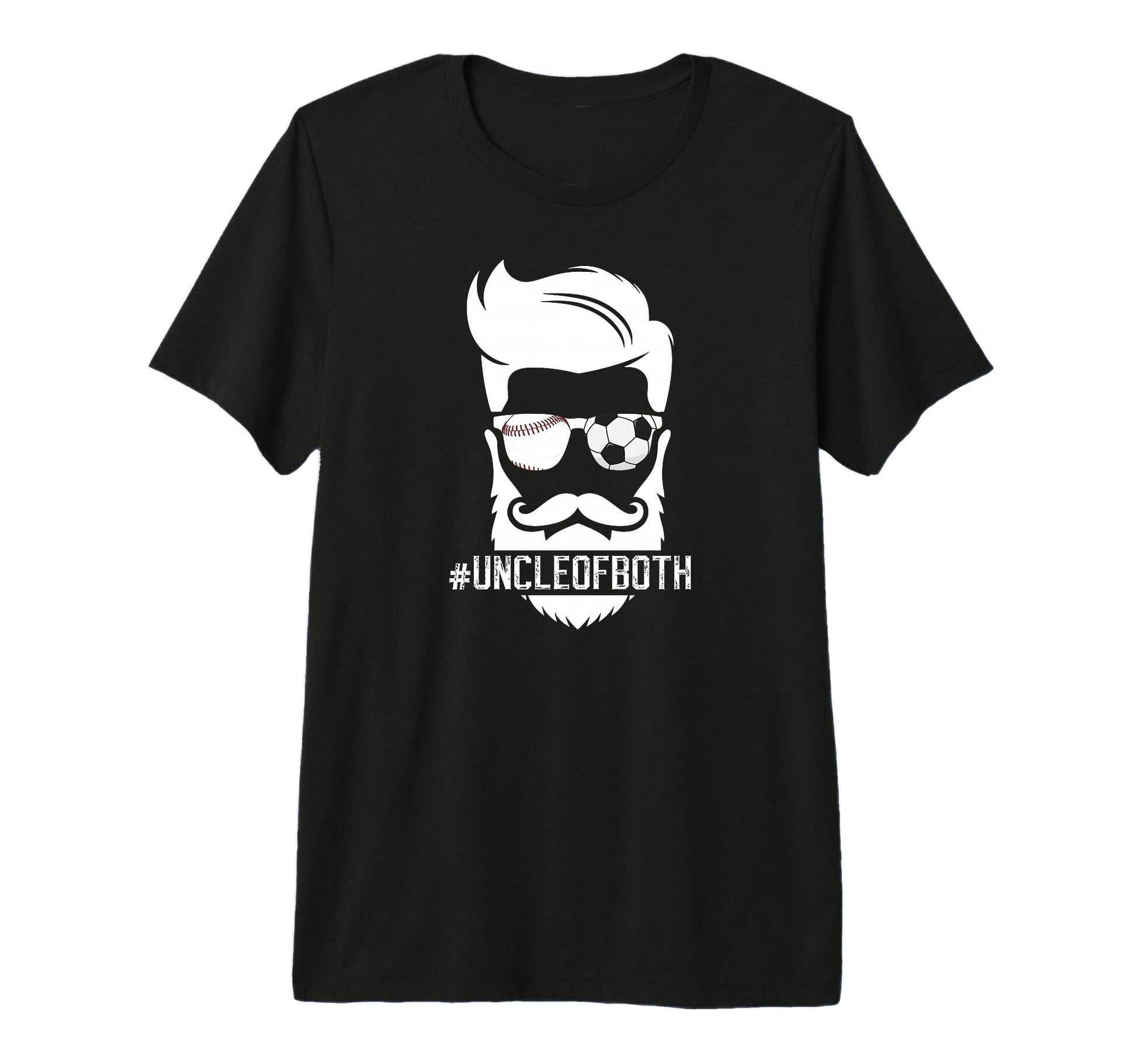 Mens Uncle Both Baseball Soccer Uncle T-Shirt - Trendy Graphic for Adults - T-Shirt, Sweatshirt, Hoodie