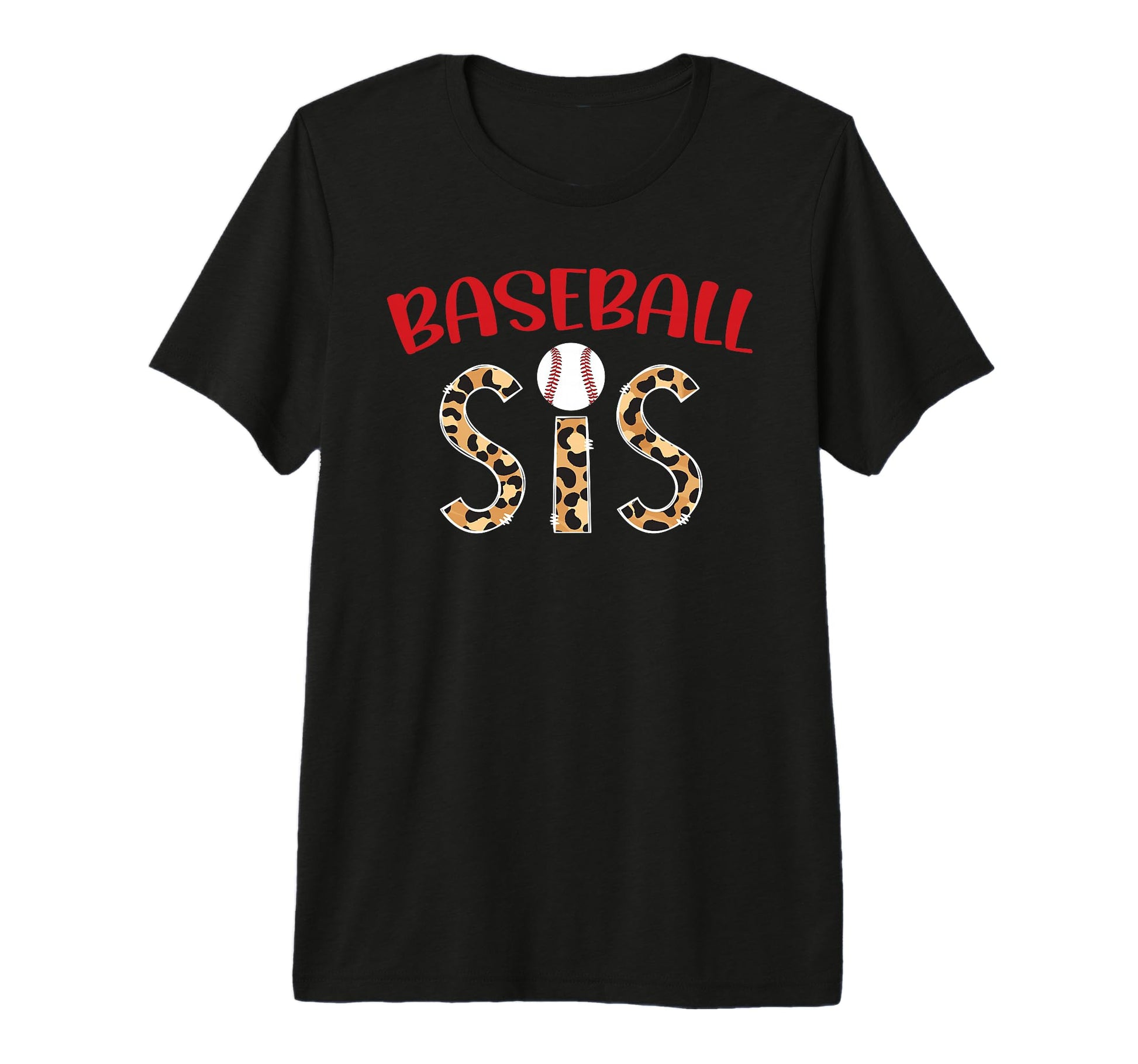 Baseball Sis Leopard Baseball Sister T-Shirt - Streetwear Style Men Women - T-Shirt, Sweatshirt, Hoodie