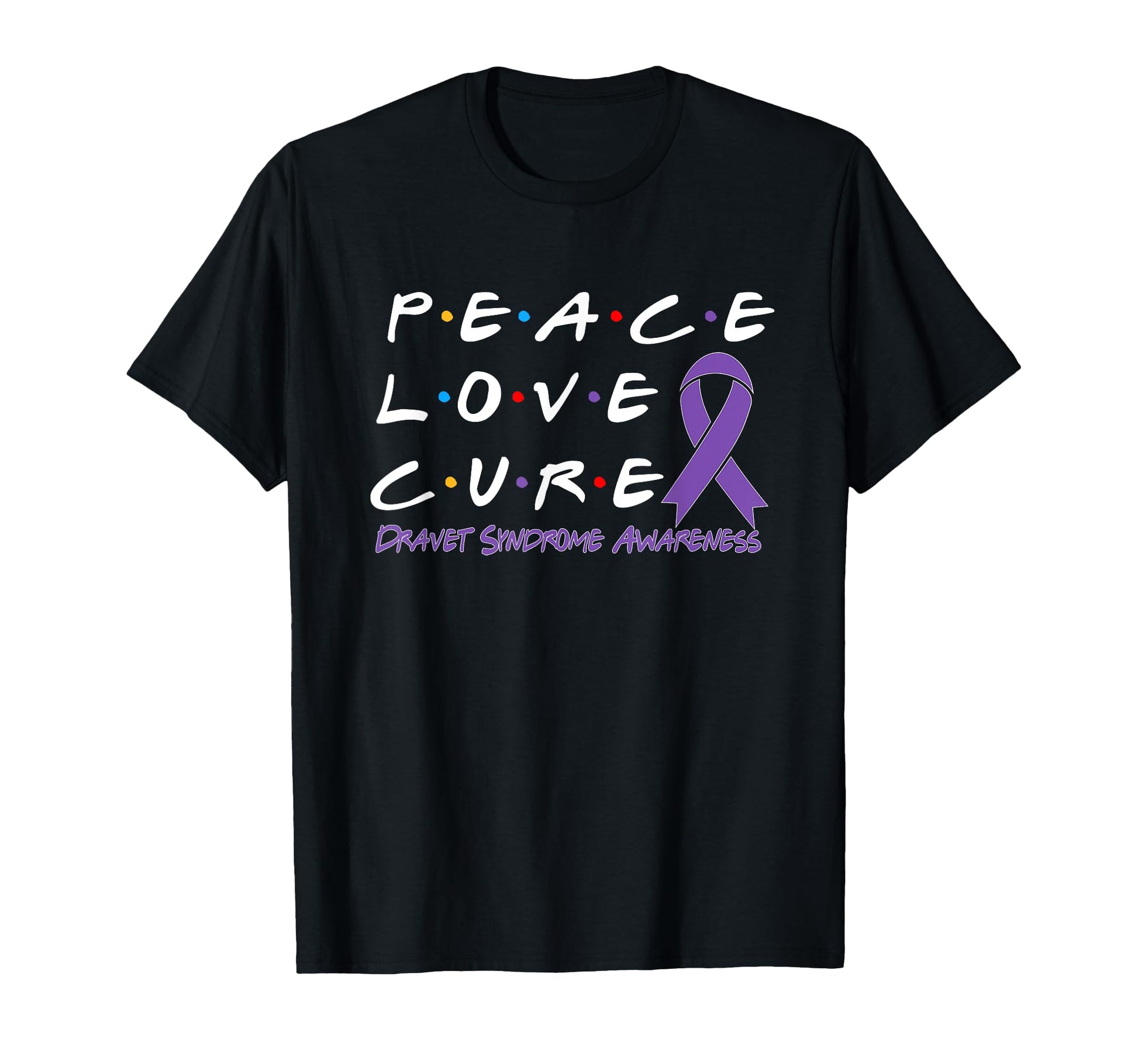Dravet Syndrome Awareness Peace Love T-Shirt - Aesthetic Graphic Men Women - T-Shirt, Sweatshirt, Hoodie
