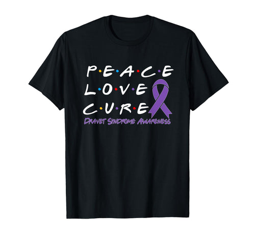 Dravet Syndrome Awareness Peace Love T-Shirt - Aesthetic Graphic Men Women - T-Shirt, Sweatshirt, Hoodie
