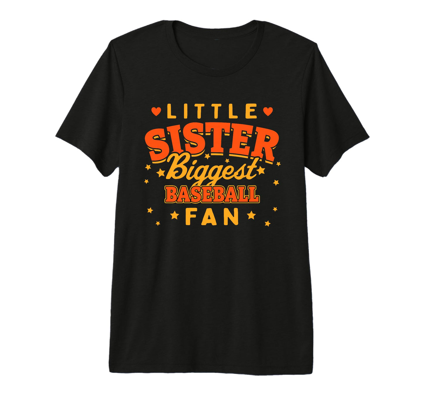 Little Sister Biggest Baseball Fan T-Shirt - Aesthetic Graphic Men Women - T-Shirt, Sweatshirt, Hoodie